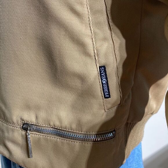 Gianfranco Ferre Aviator Bomber Jacket Removable Faux Fur Collar - Picture 8 of 14